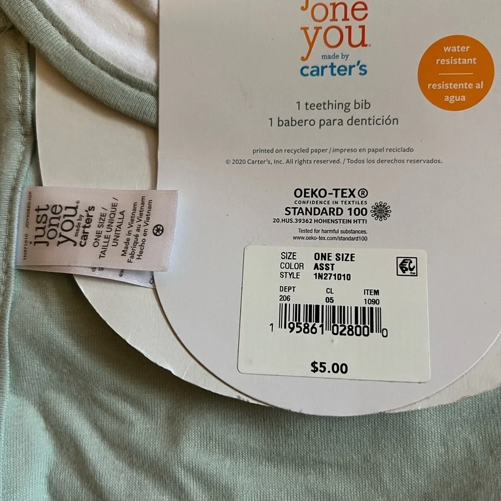NWT Just for you by Carter’s My First‎ Easter bib set